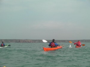Sea Kayaking back to the mainland