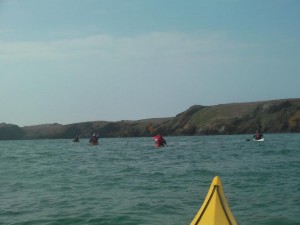 Sea kayaking skomer Image