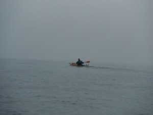 Sea Kayaking into the Mist Image