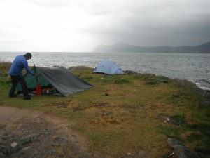 Camping near Morfa Nefyn