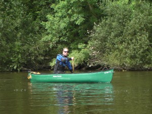 Steve Bunston in a Canoe Image