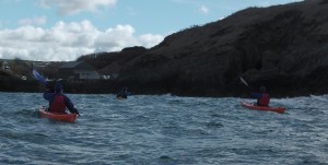 Entering Porthgain Harbour
